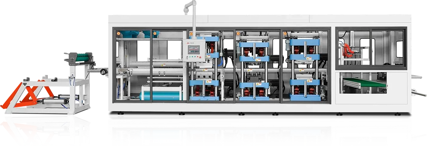 Fully Automatic Four-Station Plastic Thermoforming Machine